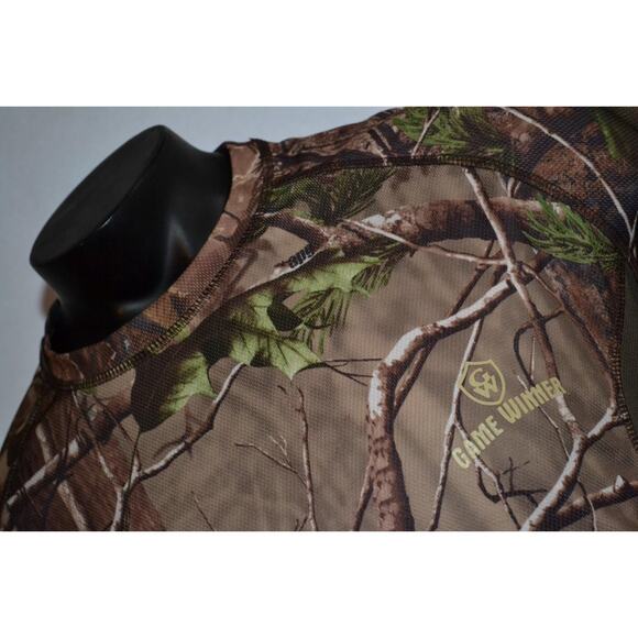 40911 Game Winner Hunting Athletic Shirt Realtree Green Polyester Size XL Mens - Picture 4 of 9